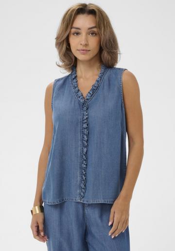 Джинсовая жилетка