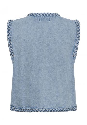 Джинсовая жилетка