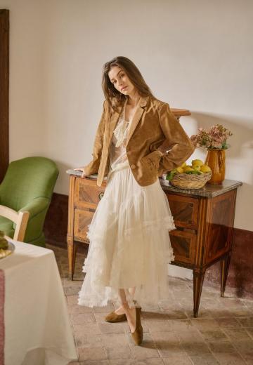 Юбка с воланами