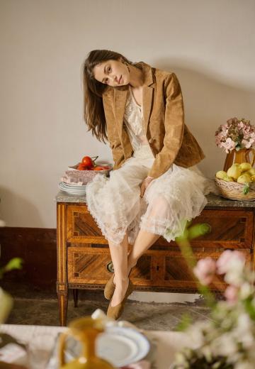 Юбка с воланами