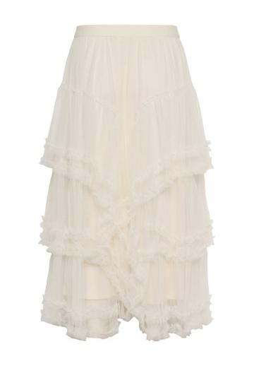 Юбка с воланами