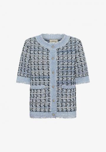 Жаккардовая вязаная кофта