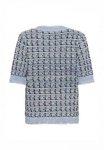 Жаккардовая вязаная кофта