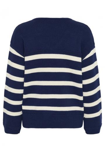 Пуловер в полоску