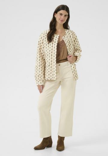 Жаккардовая вязаная кофта