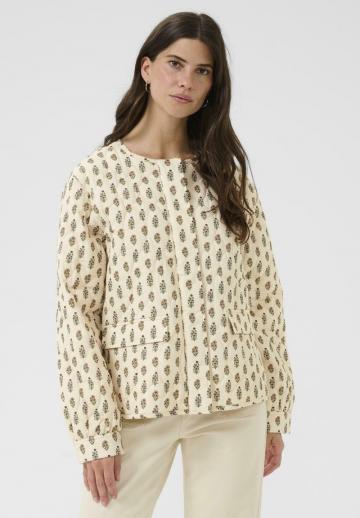 Жаккардовая вязаная кофта