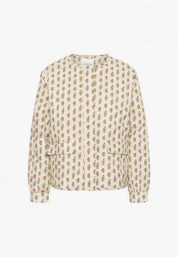 Жаккардовая вязаная кофта