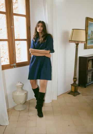 Джинсовое платье