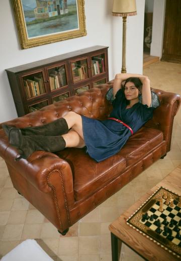 Джинсовое платье