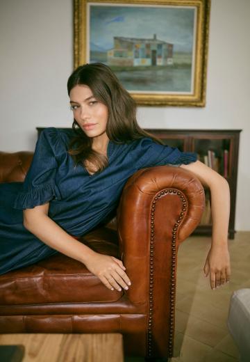 Джинсовое платье