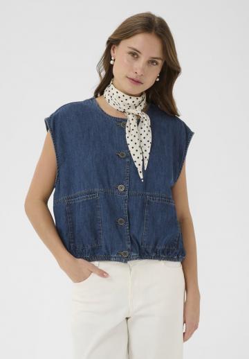 Джинсовая жилетка
