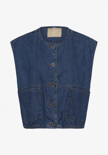 Джинсовая жилетка