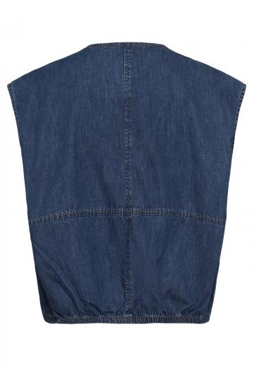Джинсовая жилетка