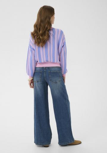 Пуловер в полоску