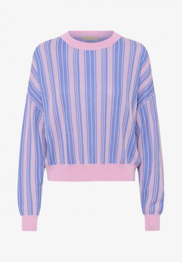 Пуловер в полоску