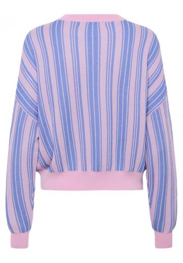 Пуловер в полоску