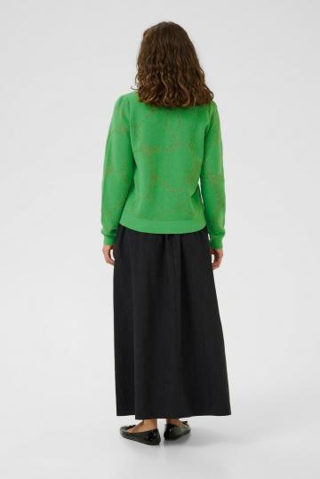 Жаккардовая вязаная кофта