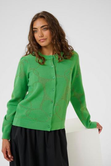 Жаккардовая вязаная кофта