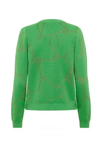 Жаккардовая вязаная кофта