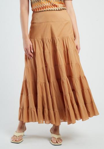Юбка с воланами