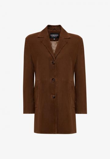 Кожаное пальто