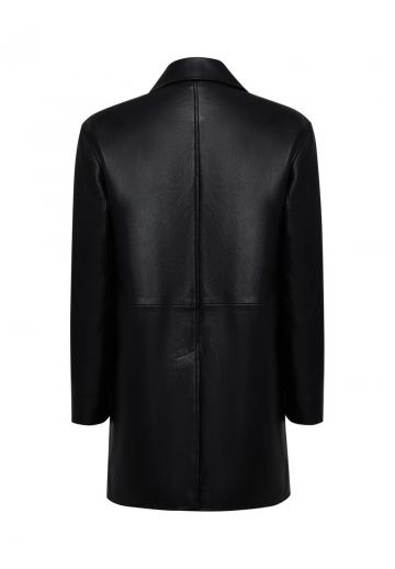 Кожаное пальто