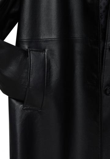 Кожаное пальто