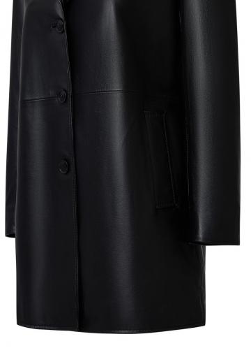 Кожаное пальто