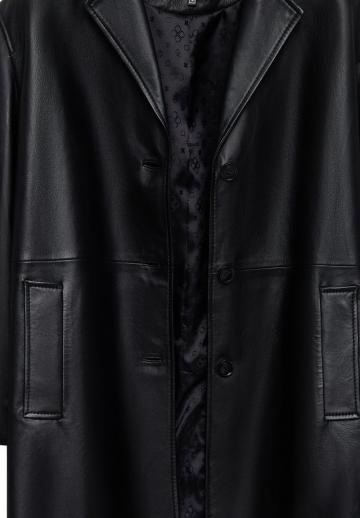 Кожаное пальто