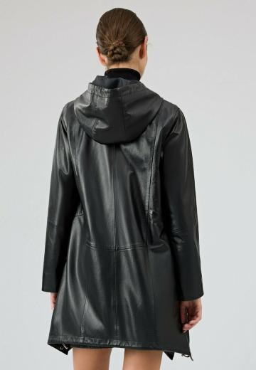 Кожаное пальто
