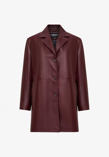 Кожаное пальто