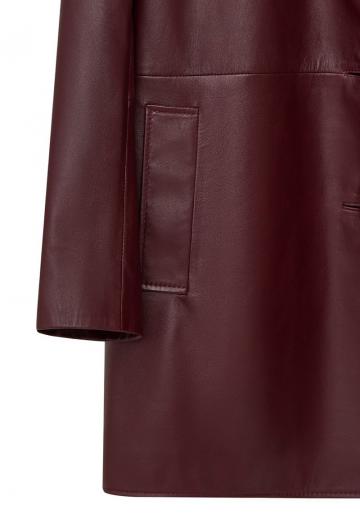 Кожаное пальто