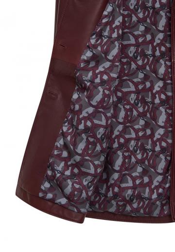 Кожаное пальто