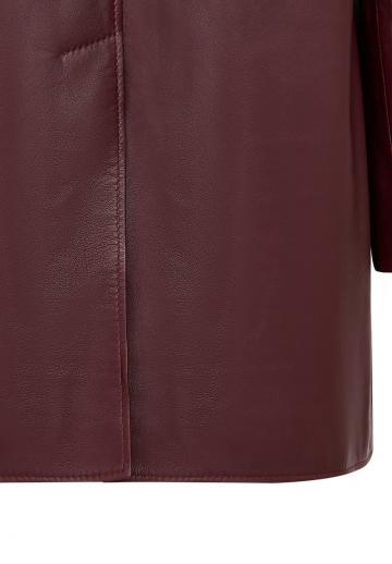 Кожаное пальто