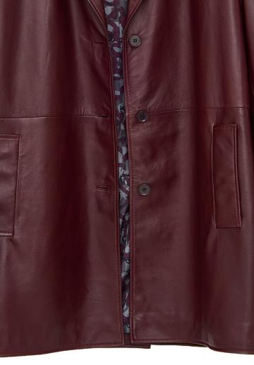 Кожаное пальто