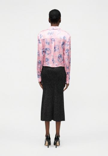 Атласная блузка