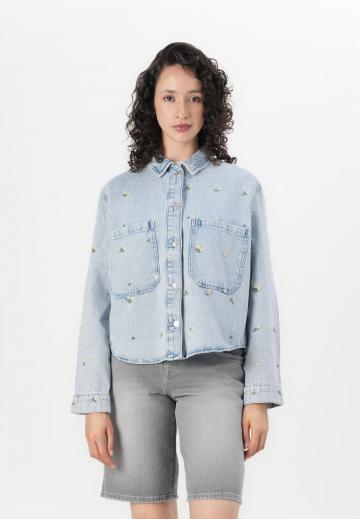 Джинсовая блузка