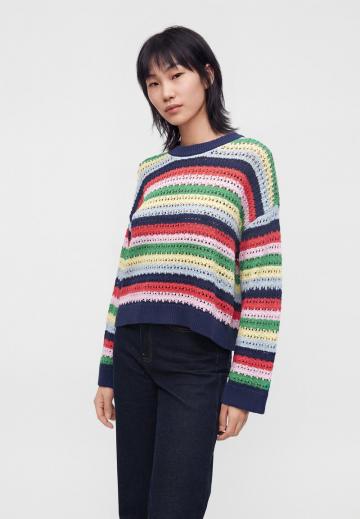 Пуловер в полоску