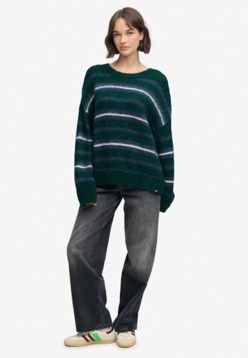 Пуловер в полоску