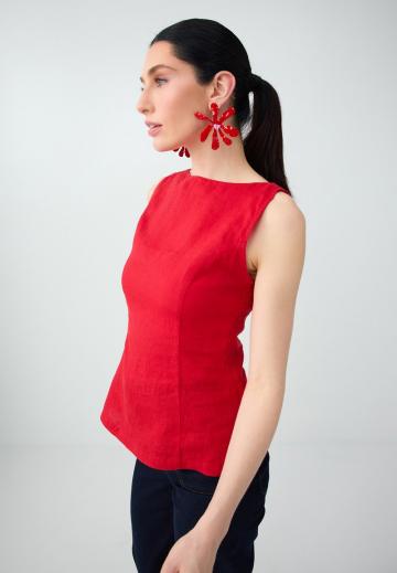 Блузка без рукавов