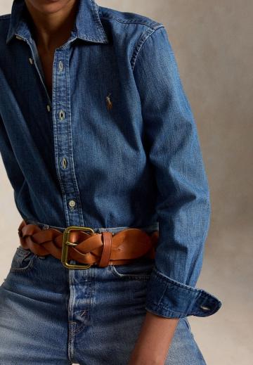 Джинсовая блузка