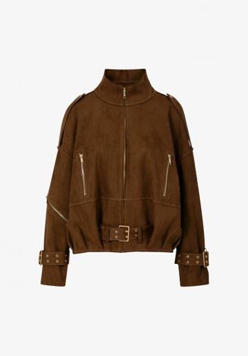 Куртка из искусственной кожи