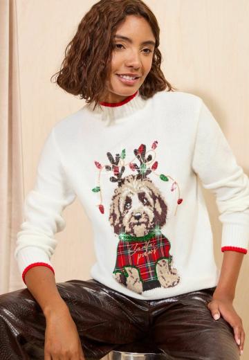 Вязаный пуловер