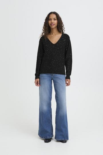 Вязаный пуловер