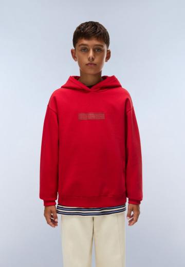 Пуловер с капюшоном