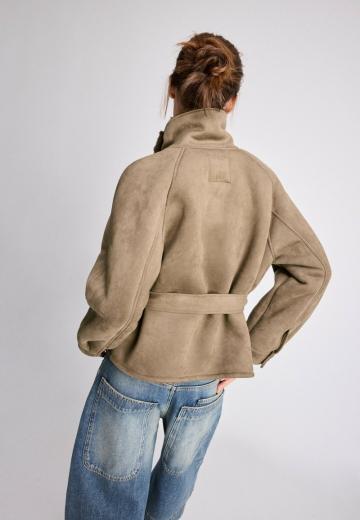 Куртка из искусственной кожи