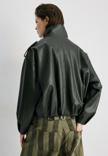Куртка из искусственной кожи