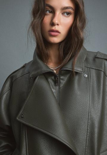 Куртка из искусственной кожи