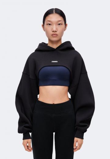 Пуловер с капюшоном
