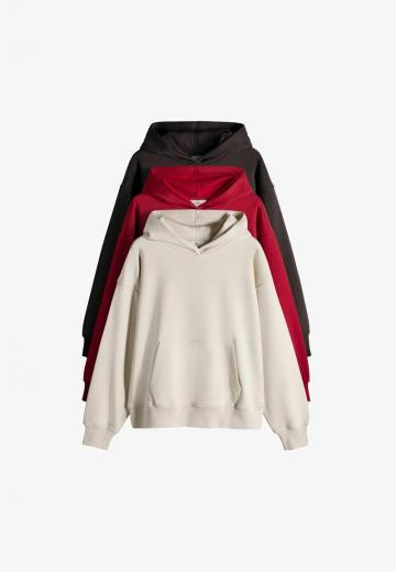 Пуловер с капюшоном